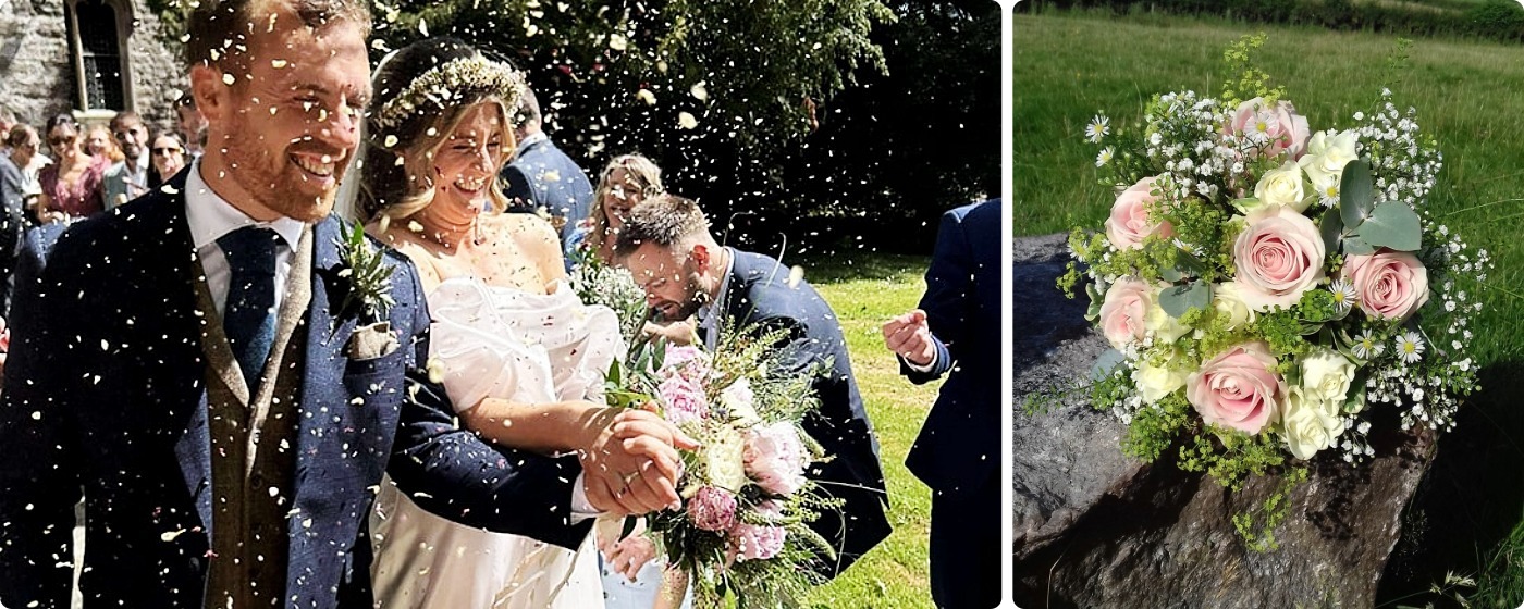 Wedding flowers from Flowers By Anne in Mold